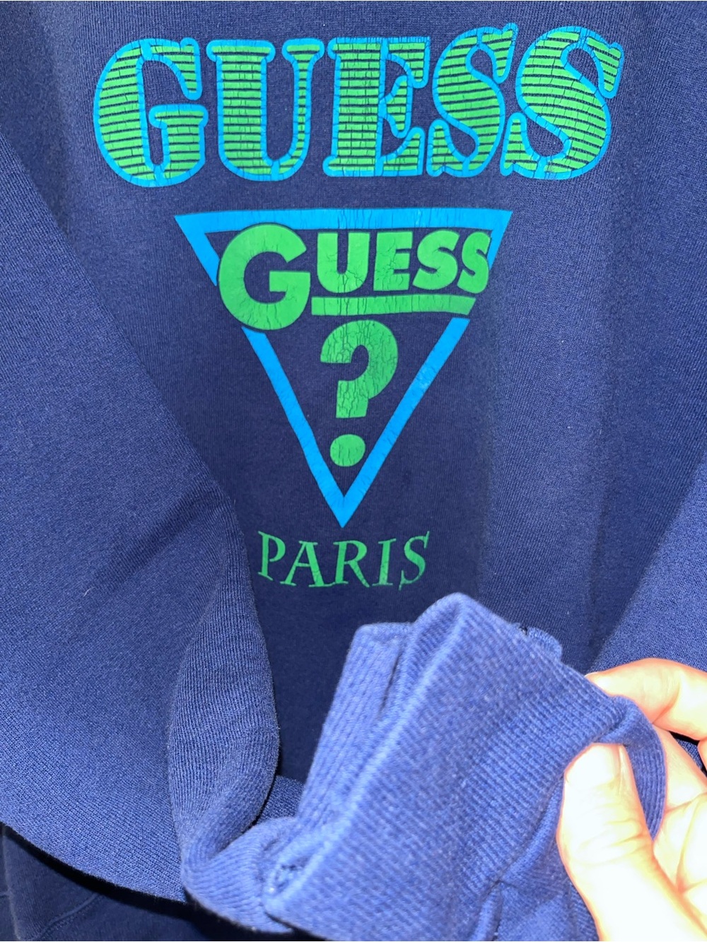 Vintage 90s Lee Guess Paris Men’s Large Women’s XL Crewneck Sweatshirt~Euc! - Picture 4 of 4